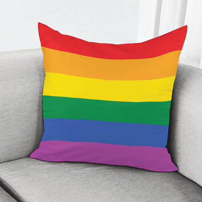 LGBT Pride Rainbow Flag Print Pillow Cover