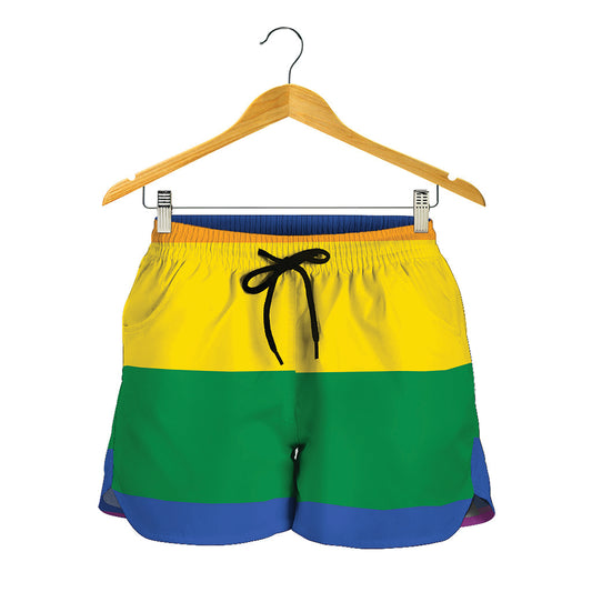 LGBT Pride Rainbow Flag Print Women's Shorts