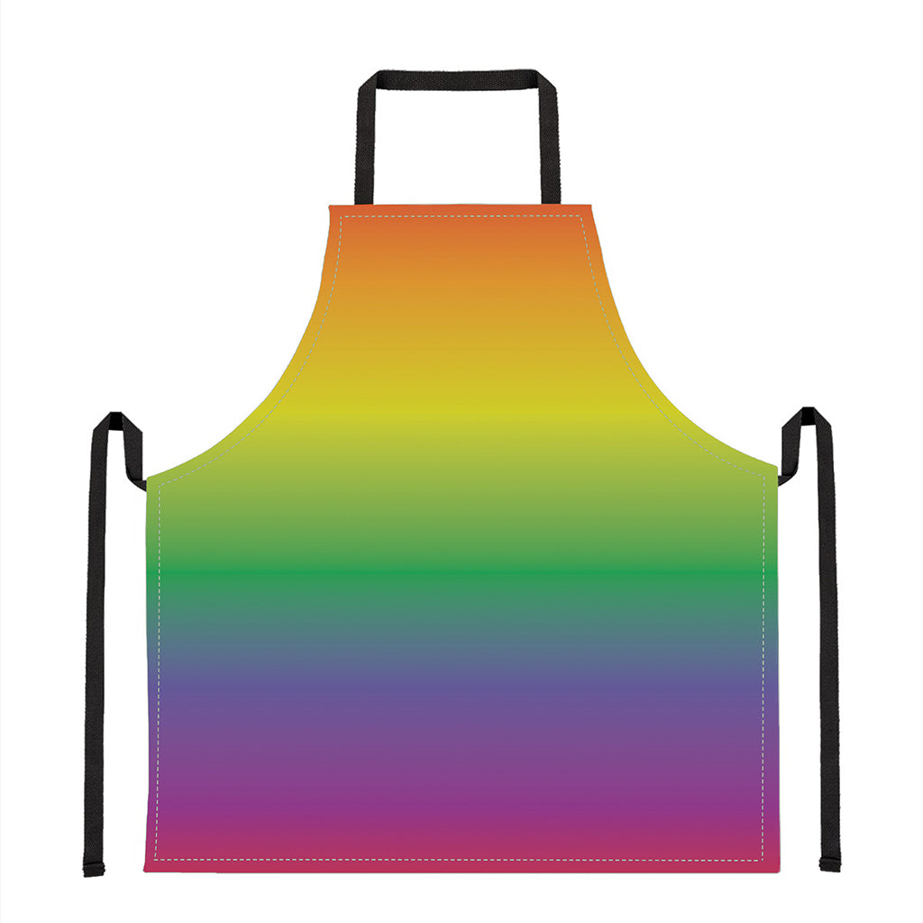 LGBT Pride Rainbow Gradient Print Apron