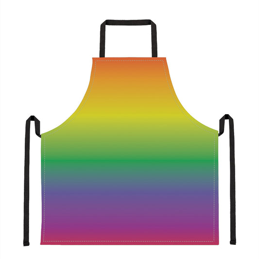 LGBT Pride Rainbow Gradient Print Apron