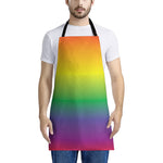 LGBT Pride Rainbow Gradient Print Apron