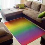 LGBT Pride Rainbow Gradient Print Area Rug
