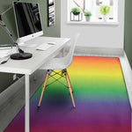 LGBT Pride Rainbow Gradient Print Area Rug