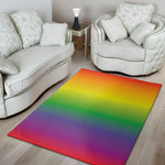LGBT Pride Rainbow Gradient Print Area Rug