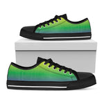 LGBT Pride Rainbow Gradient Print Black Low Top Shoes