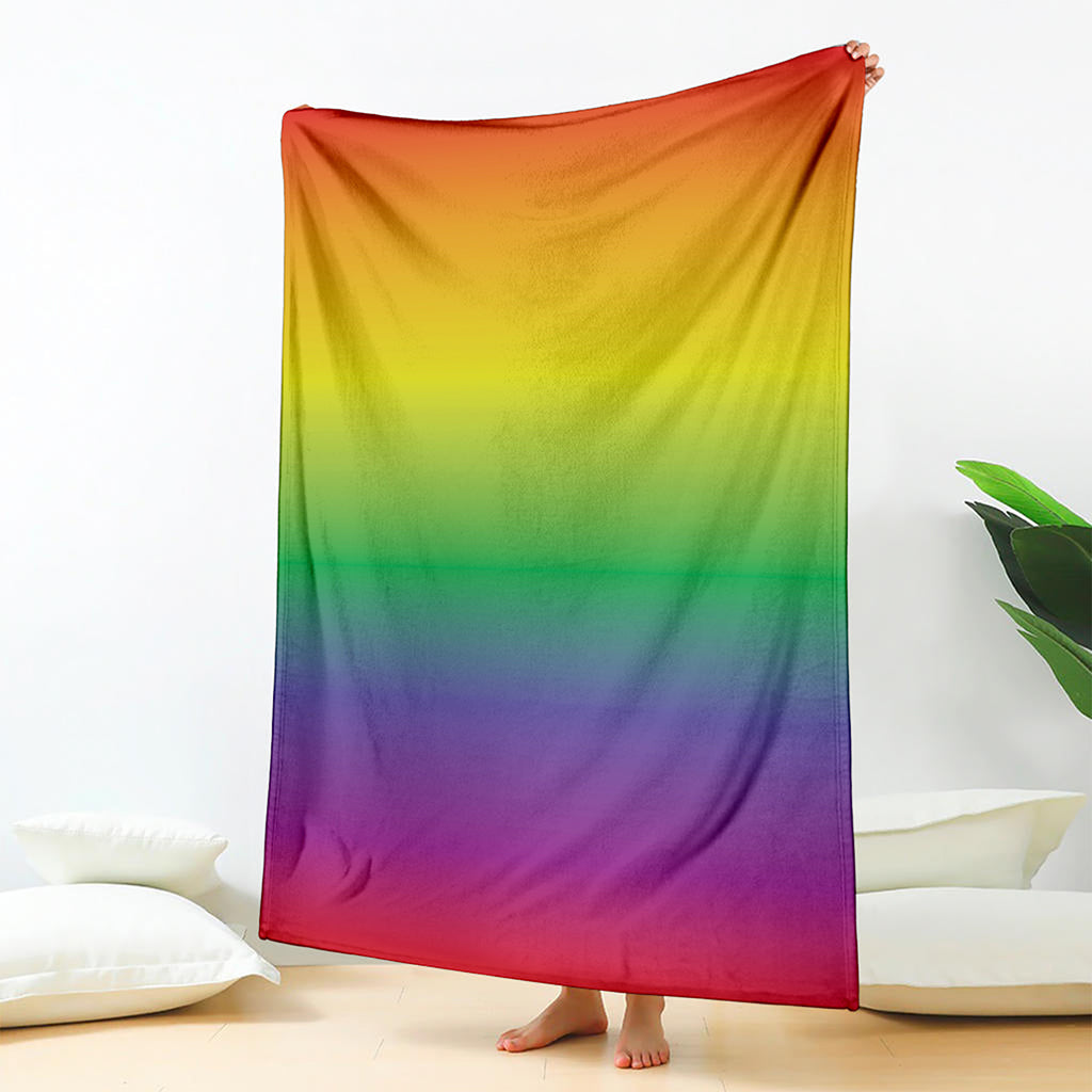 LGBT Pride Rainbow Gradient Print Blanket