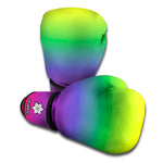 LGBT Pride Rainbow Gradient Print Boxing Gloves