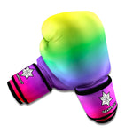 LGBT Pride Rainbow Gradient Print Boxing Gloves