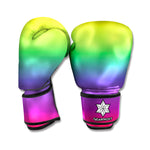 LGBT Pride Rainbow Gradient Print Boxing Gloves