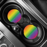 LGBT Pride Rainbow Gradient Print Car Coasters