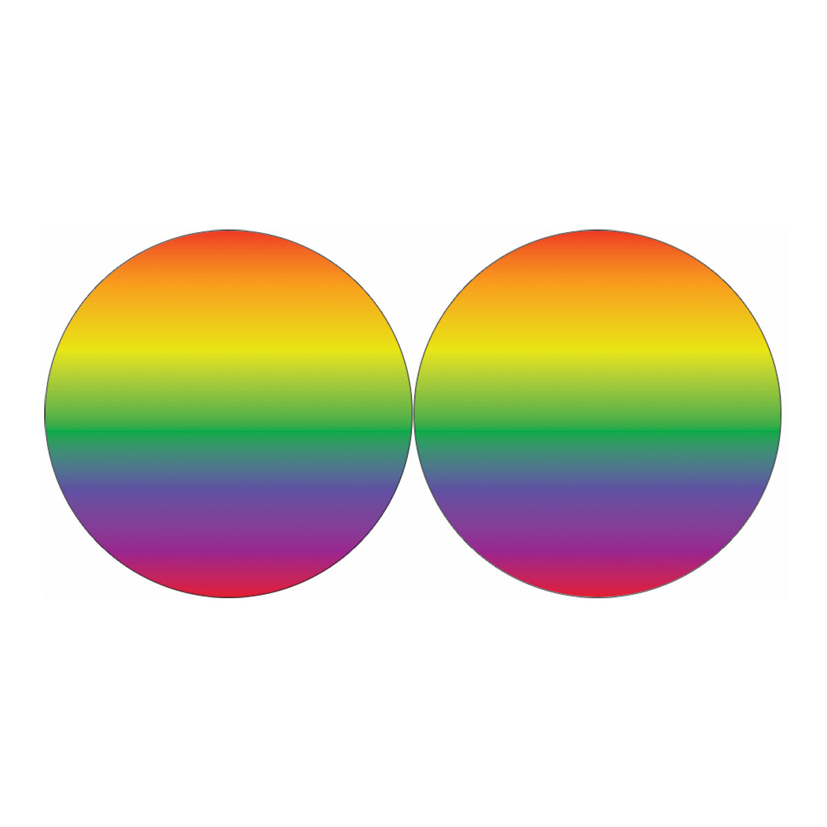 LGBT Pride Rainbow Gradient Print Car Coasters