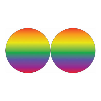 LGBT Pride Rainbow Gradient Print Car Coasters