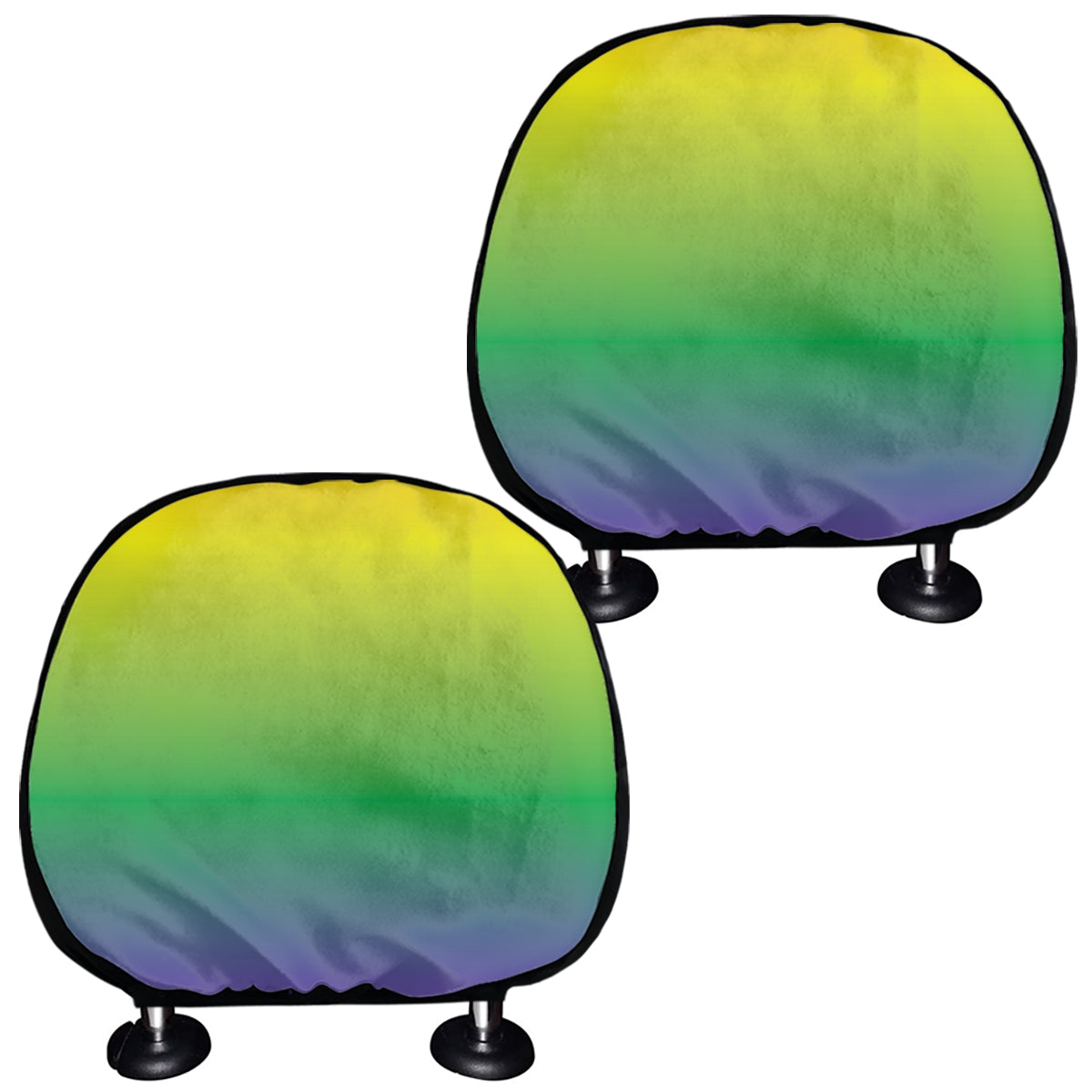 LGBT Pride Rainbow Gradient Print Car Headrest Covers