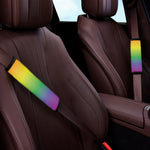 LGBT Pride Rainbow Gradient Print Car Seat Belt Covers