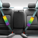 LGBT Pride Rainbow Gradient Print Car Seat Belt Covers