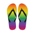 LGBT Pride Rainbow Gradient Print Flip Flops