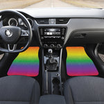 LGBT Pride Rainbow Gradient Print Front and Back Car Floor Mats