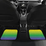 LGBT Pride Rainbow Gradient Print Front and Back Car Floor Mats