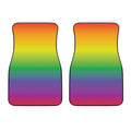LGBT Pride Rainbow Gradient Print Front Car Floor Mats
