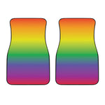LGBT Pride Rainbow Gradient Print Front Car Floor Mats