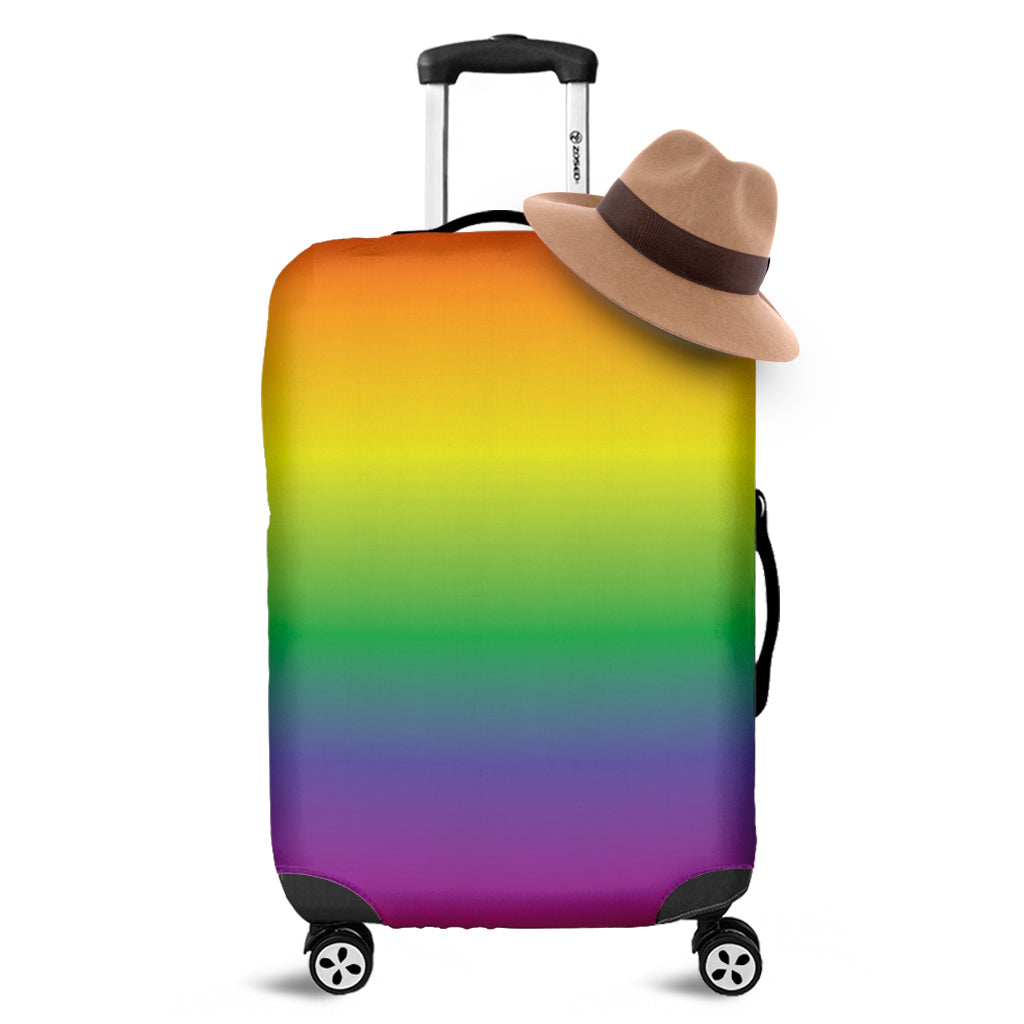LGBT Pride Rainbow Gradient Print Luggage Cover