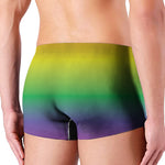 LGBT Pride Rainbow Gradient Print Men's Boxer Briefs