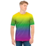LGBT Pride Rainbow Gradient Print Men's T-Shirt