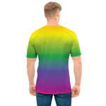 LGBT Pride Rainbow Gradient Print Men's T-Shirt