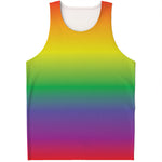 LGBT Pride Rainbow Gradient Print Men's Tank Top
