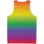 LGBT Pride Rainbow Gradient Print Men's Tank Top