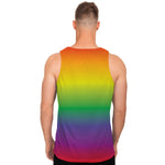 LGBT Pride Rainbow Gradient Print Men's Tank Top