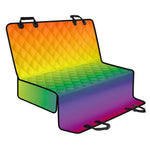 LGBT Pride Rainbow Gradient Print Pet Car Back Seat Cover