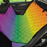LGBT Pride Rainbow Gradient Print Pet Car Back Seat Cover