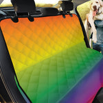 LGBT Pride Rainbow Gradient Print Pet Car Back Seat Cover