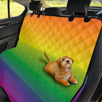 LGBT Pride Rainbow Gradient Print Pet Car Back Seat Cover