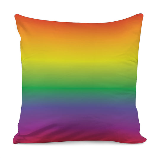 LGBT Pride Rainbow Gradient Print Pillow Cover
