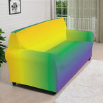 LGBT Pride Rainbow Gradient Print Sofa Cover