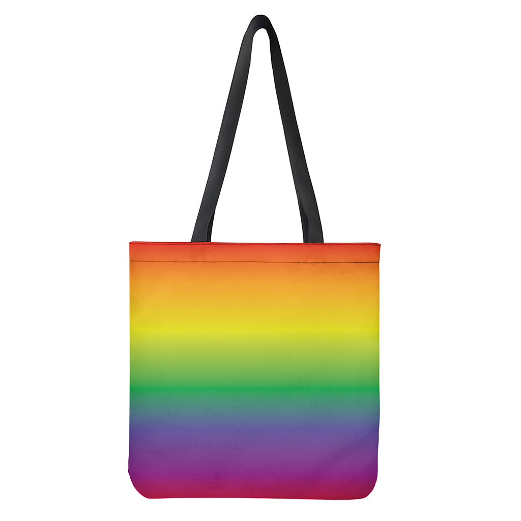 LGBT Pride Rainbow Gradient Print Tote Bag