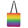 LGBT Pride Rainbow Gradient Print Tote Bag