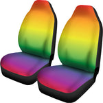 LGBT Pride Rainbow Gradient Print Universal Fit Car Seat Covers