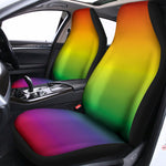 LGBT Pride Rainbow Gradient Print Universal Fit Car Seat Covers