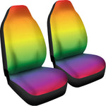LGBT Pride Rainbow Gradient Print Universal Fit Car Seat Covers