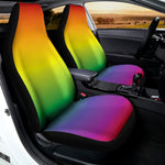 LGBT Pride Rainbow Gradient Print Universal Fit Car Seat Covers