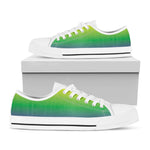 LGBT Pride Rainbow Gradient Print White Low Top Shoes
