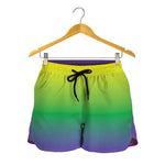 LGBT Pride Rainbow Gradient Print Women's Shorts