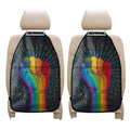 LGBT Pride Rainbow Hand Print Car Seat Organizers