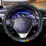 LGBT Pride Rainbow Hand Print Car Steering Wheel Cover