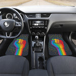 LGBT Pride Rainbow Hand Print Front and Back Car Floor Mats