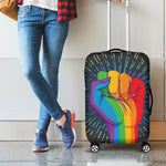 LGBT Pride Rainbow Hand Print Luggage Cover