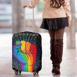 LGBT Pride Rainbow Hand Print Luggage Cover
